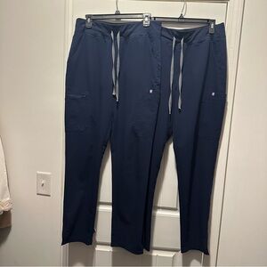 Figs Set of 2 Navy Yola Scrub Pants